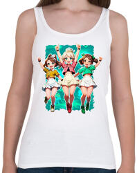 printfashion Anime barátnők - Női atléta - Fehér (17030644)