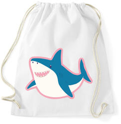 printfashion Boldog cápa - Sportzsák, Tornazsák - Fehér (17108708)