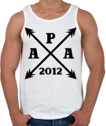 printfashion apa egyedi évszámmal fekete - Férfi atléta - Fehér (17459242)