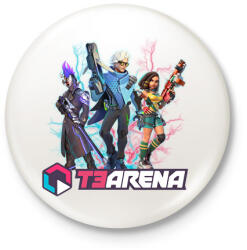 printfashion T3 Arena - Kitűző, hűtőmágnes - Fehér (17328788)