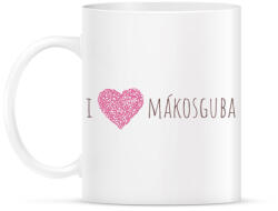 printfashion I Love Mákosguba - Bögre - Fehér (17237991)