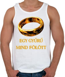 printfashion egy gyűrű mind fölött - Férfi atléta - Fehér (17211936)