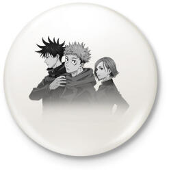 printfashion Jujutsu Trio (1) - Kitűző, hűtőmágnes - Fehér (16932949)