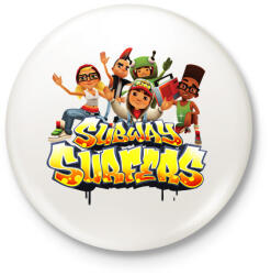 printfashion Subway surfers - Kitűző, hűtőmágnes - Fehér (17336888)