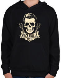 printfashion Rockabilly 2 - Gyerek kapucnis pulóver - Fekete (16928326)
