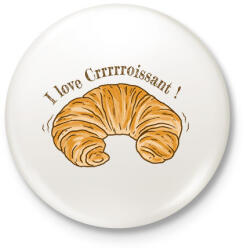 printfashion Croissaint - Kitűző, hűtőmágnes - Fehér (17096557)