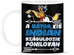 printfashion Yakari - Yakari a bátor kis indián - Bögre - Fekete (17372406)