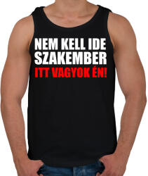 printfashion Szakember (3) - Férfi atléta - Fekete (16880175)