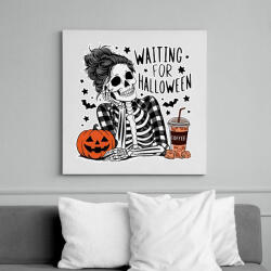 printfashion Waiting for Halloween - Vászonkép - Fehér (16919377)