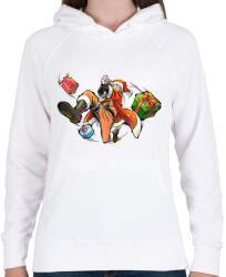 printfashion Naruto Karácsony - Női kapucnis pulóver - Fehér (16875230)