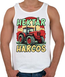 printfashion Hektár Harcos - Férfi atléta - Fehér (17050636)
