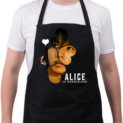 printfashion Alice in borderland arisu fehér - Kötény - Fekete (17240707)
