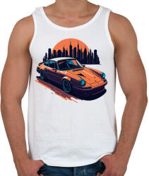 printfashion Sport autó - Férfi atléta - Fehér (17381094)