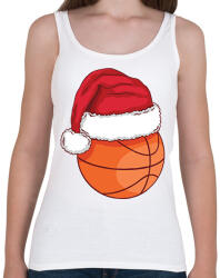 printfashion Karácsonyi kosárlabda - Női atléta - Fehér (16976591)