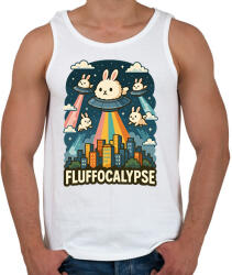 printfashion Fluffocalypse - Férfi atléta - Fehér (17441700)