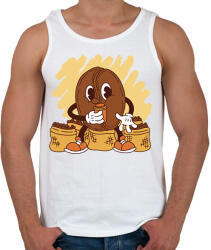 printfashion Kávébab - Férfi atléta - Fehér (17124536)