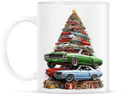 printfashion Autós karácsonyfa - Bögre - Fehér (16978616)