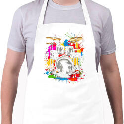 printfashion Színes dob - Kötény - Fehér (17127184)