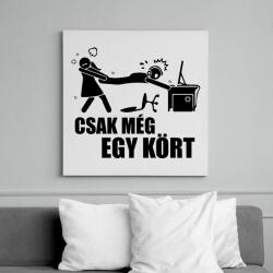 printfashion Csak még egy kört - Vászonkép - Fehér (17037558)