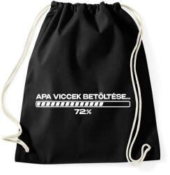 printfashion Apa viccek betöltése fehér - Sportzsák, Tornazsák - Fekete (17461617)