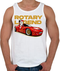 printfashion ROTARY LEGEND MAZDA - Férfi atléta - Fehér (17391466)