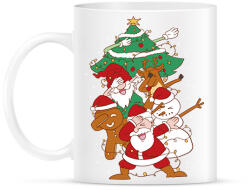 printfashion Karácsonyi dab csapat - Bögre - Fehér (17011997)