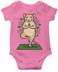 printfashion Rat yoga - Baba Body - Rózsaszín (17444176)