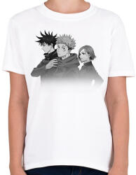 printfashion Jujutsu Trio (1) - Gyerek póló - Fehér (16932625)