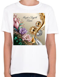 printfashion Magdi - Gyerek póló - Fehér (17050833)