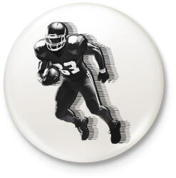 printfashion Amerikai focista - Kitűző, hűtőmágnes - Fehér (17032537)