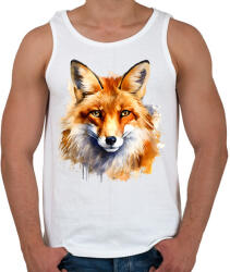 printfashion róka - Férfi atléta - Fehér (16878034)