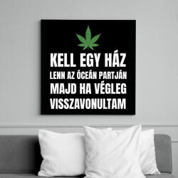 printfashion Kell egy ház lenn az óceán partján 2 - Vászonkép - Fekete (10760060)