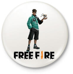 printfashion Free fire ryden - Kitűző, hűtőmágnes - Fehér (17300520)