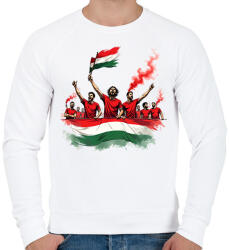 printfashion Szurkolók - Férfi pulóver - Fehér (17345479)