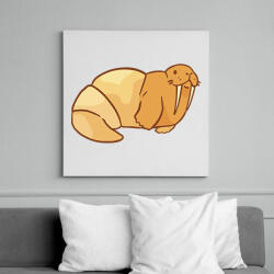 printfashion Fóka croassiant - Vászonkép - Fehér (17104267)