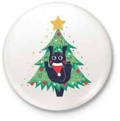 printfashion Karácsonyi hangulat - Kitűző, hűtőmágnes - Fehér (16957118)