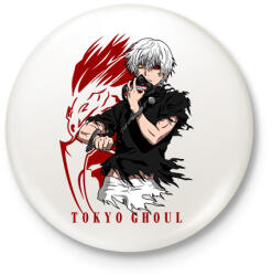 printfashion Tokyo Ghoul - Kitűző, hűtőmágnes - Fehér (17377024)