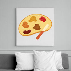 printfashion Festék kenyéren - Vászonkép - Fehér (17037557)