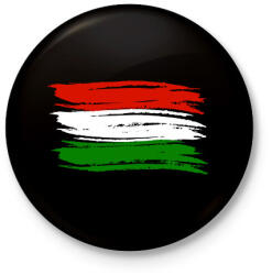 printfashion Magyar zászló - Kitűző, hűtőmágnes - Fekete (16915854)