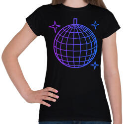 printfashion Disco gömb - Női póló - Fekete (17485970)
