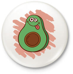 printfashion Avokádó - Kitűző, hűtőmágnes - Fehér (17047858)