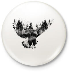 printfashion EagleForest - Kitűző, hűtőmágnes - Fehér (17136177)