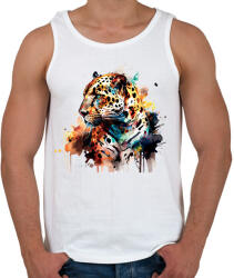 printfashion Jaguár - Férfi atléta - Fehér (16917440)