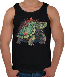 printfashion Teknős - Férfi atléta - Fekete (16917243)