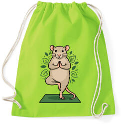 printfashion Rat yoga - Sportzsák, Tornazsák - Limezöld (17443880)