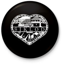 printfashion siklód sziv - Kitűző, hűtőmágnes - Fekete (16894891)