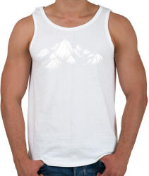 printfashion Hegység - Férfi atléta - Fehér (17107886)