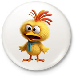 printfashion Csibe 01 - Kitűző, hűtőmágnes - Fehér (17192928)