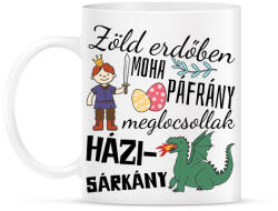 printfashion Zöld erdőben moha páfrány - Bögre - Fehér (17390035)