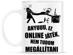 printfashion Vicces gamer minta - Bögre - Fehér (17039304)
